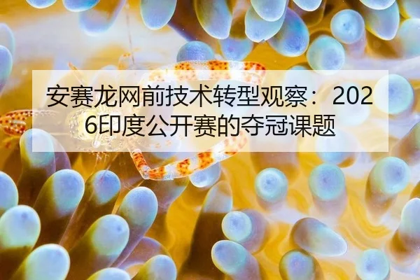 安赛龙网前技术转型观察：2026印度公开赛的夺冠课题